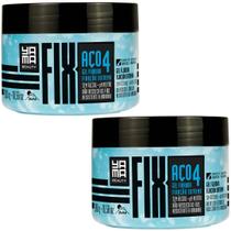 Kit 2 Gel Fixador Capilar Profissional Efeito Aço Alta Fixação E Resistencia Yama 300g Kit 2 Gel Fixador Capilar Profissional Efeito Aço Alta Fixação E Resistencia Yama 300g
