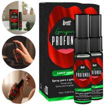 Kit 2 Gel Garganta Profunda Spray Dessensibilizante Oral Intt Sabor Menta 15ml