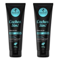 kit 2 Gel Hidratante Haskell Cachos Sim Definição e Nutrição 240 ML