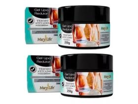 Kit 2 Gel Lipo Redutor Termo Ativado 250g - Mary Life