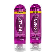 Kit 2 Gel Lubrificante Íntimo K-Med 2 em 1 50g
