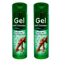 Kit 2 Gel Massageador Anti Cansaço 220g Pernas, Pés, Costas e Articulações