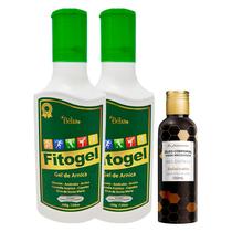 Kit 2 Gel Massageador Fitogel + 1 Óleo Para Massagem Mel Exótico Kit 2 Gel Massageador Fitogel + 1 Óleo Para Massagem Mel Exótico