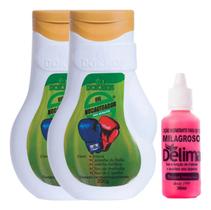 Kit 2 Gel Nocauteador 200g Dokmos + Loção Milagroso Delima 30ml Kit 2 Gel Nocauteador 200g Dokmos + Loção Milagroso Delima 30ml