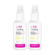 Kit 2 Gel Pré Depilação Corporal Camomila Depilflax 100 ml