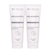 Kit 2 Gel Relaxante Relaxagel Alívio de Dores Musculares Pernas Costas Lakma 200g Kit 2 Gel Relaxante Relaxagel Alívio de Dores Musculares Pernas Costas Lakma 200g