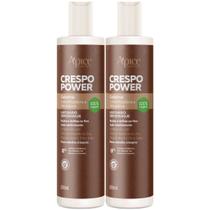 Kit 2 Gelatina Ativadora Apse Apice Crespo Power Umidificadora Cabelo Profissional Vegano 300ml