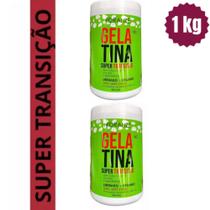 Kit 2 Gelatina Capilar Super Transição De Cachos 1kg