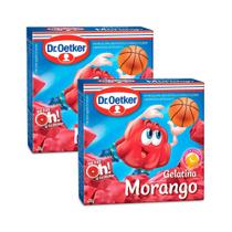 Kit 2 Gelatina em Pó Dr. Oetker Sabor Morango 20g Kit 2 Gelatina em Pó Dr. Oetker Sabor Morango 20g