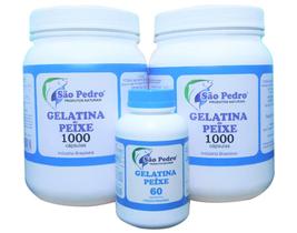 Kit 2 Gelatinas De Peixe São Pedro 1000 Caps-grátis 1 De 60
