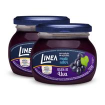 Kit 2 Geleias Linea Sabor Uva de 230g Zero Sem Açucares Kit 2 Geleias Linea Sabor Uva de 230g Zero Sem Açucares