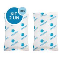 Kit 2 Gelo Gel Bolsa Artificial Reutilizável Flexível Compressa 500g