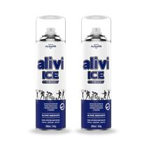 Kit 2 Gelo Spray Alivi Ice 280ml Esportivo Massagem Dor Musc Kit 2 Gelo Spray Alivi Ice 280ml Esportivo Massagem Dor Musc