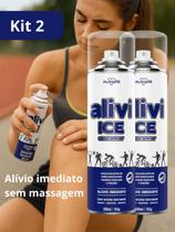 Kit 2 Gelo Spray Alivi Ice My Health 280ml Alívio Imediato para Dores Musculares Torções e Cansaço