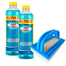 Kit 2 Genco Limpa Bordas + Esponja Limpeza Passe Limp Para Todos Tipos de Piscinas