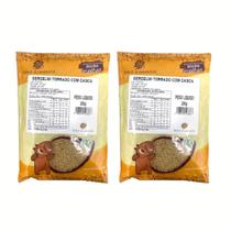 Kit 2 Gergelim Torrado Com Casca Sem Gluten Tainá Alimentos 400g