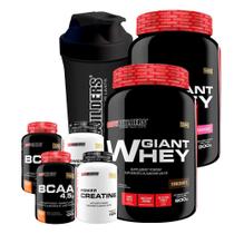 Kit 2 Giant Whey 900G+ 2 Bcaa 4,5 100G+ 2 Creatinas 100G