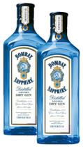 Kit 2 Gin Bombay Sapphire Dry London Garrafa 750Ml
