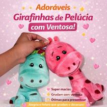 Kit 2 Girafinhas Pelúcia Fofa Crianças e Bebês Presentes
