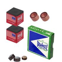 Kit 2 Giz Master Preto, 3 Solas Triangle e 2 Virolas Celeron