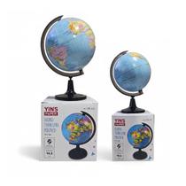Kit 2 Globo Terrestre Mesa Politico 10,6 e 14,2cm Português