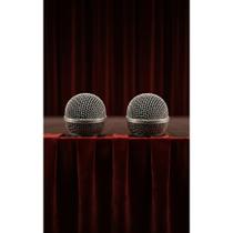 Kit 2 Globos Metálicos Prata P/ Microfone SM58/Beta 58 Kit 2 Globos Metálicos Prata P/ Microfone SM58/Beta 58