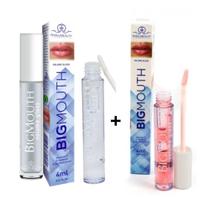 Kit 2 Gloss Aumento Labial BigMouth Rosa/Incolor Cosméticos - Phallebeauty Cosmetics