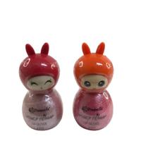 Kit 2 gloss labial metálico infantil com princesa e hidratação com toque fofinho