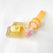 Kit 2 gloss pirulito picolé com colagem fofa glitter dourado fofo duravel