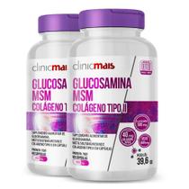Kit 2 Glucosamina Msm Colágeno Clinicmais 60 Cápsulas Kit 2 Glucosamina Msm Colágeno Clinicmais 60 Cápsulas