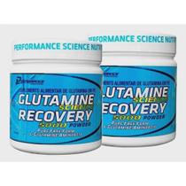 Kit 2 glutamina recovery 5000 powder 300g - performance