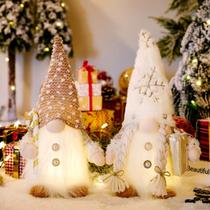Kit 2 Gnomos Enfeite De Natal Com Luz Led Decoração Natalina