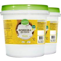 Kit 2 Gordura de Coco Balde 3Kg Qualicôco