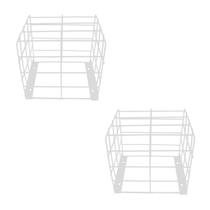 Kit 2 Grade Câmera Gaiola Proteção Quadrada Preta E Branca