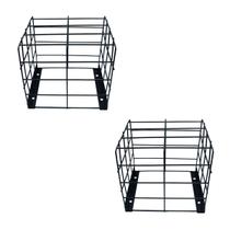 Kit 2 Grade Câmera Gaiola Proteção Quadrada Preta ou Branca Kit 2 Grade Câmera Gaiola Proteção Quadrada Preta ou Branca