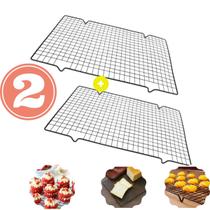 Kit 2 Grade P/ Resfriar Bolos Doces Antiaderente Confeitaria Kit 2 Grade P/ Resfriar Bolos Doces Antiaderente Confeitaria