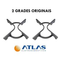 Kit 2 Grades Laterais Ferro Fundido Fogão Atlas Agile Glass - Atlas Dako