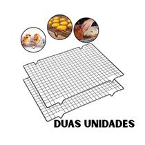 Kit 2 Grades para Resfriar Alimentos Bolos e Biscoitos Antiaderente 40X25cm