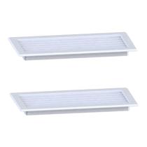 Kit 2 Grades Ventilação 30x13cm Encaixe Exaustor Resistent