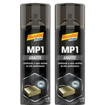 Kit 2 Grafite Spray Em Pó Lubrificante 200ml - Mundial Prime Kit 2 Grafite Spray Em Pó Lubrificante 200ml - Mundial Prime