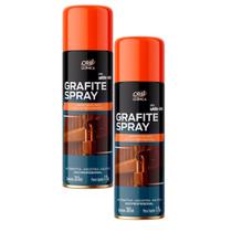 Kit 2 Grafite Spray Lubrificante Seco Orbi 300ml Kit 2 Grafite Spray Lubrificante Seco Orbi 300ml