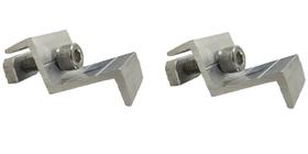 Kit 2 Grampo Painel Placa Solar Presilha Fixador Terminal Universal