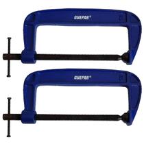 Kit 2 Grampo Sargento 200Mm Tipo C 8 Pol. Para Marceneiro