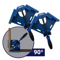 Kit 2 Grampo Sargento 90 Graus Angular Braçadeira Canto Esquadro Aperto Marcenaria Serralheria Kit 2 Grampo Sargento 90 Graus Angular Braçadeira Canto Esquadro Aperto Marcenaria Serralheria