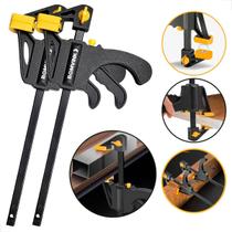 Kit 2 Grampo Sargento de Aperto Rápido Speed 10 Polegadas Para Marcenaria Universal Nylon Universal