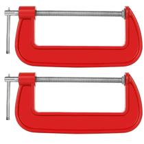 Kit 2 Grampos Sargento 6 Pol. Tipo C Ferro Reforçado Charbs