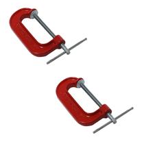 Kit 2 Grampos Sargento De Fixação Tipo C N. 4 3287 Metalcava - Unica Unico
