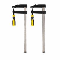 Kit 2 Grampos Sargento Tipo F 100x400mm Aço Fosfatizado Fixação Rápida Painel MDF Compensado Estrutura Estande Evento - Kit 2 Grampos Sargento Tipo F 100x400mm Aço Fosfatizado Fixação Rápida Painel MDF Compensado Estrutura Estande Evento -