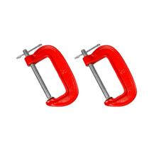 Kit 2 Grampos Sargentos De Metal Tipo C 3 P/ Marceneiro