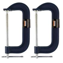 Kit 2 Grampos Tipo C Marceneiro Carpinteiro Pesado 12 Polegadas